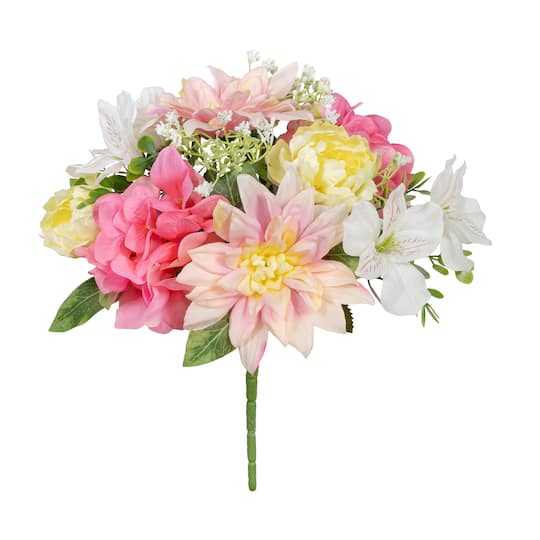 Pink &#x26; White Mixed Dahlia &#x26; Hydrangea Bush by Ashland&#xAE;